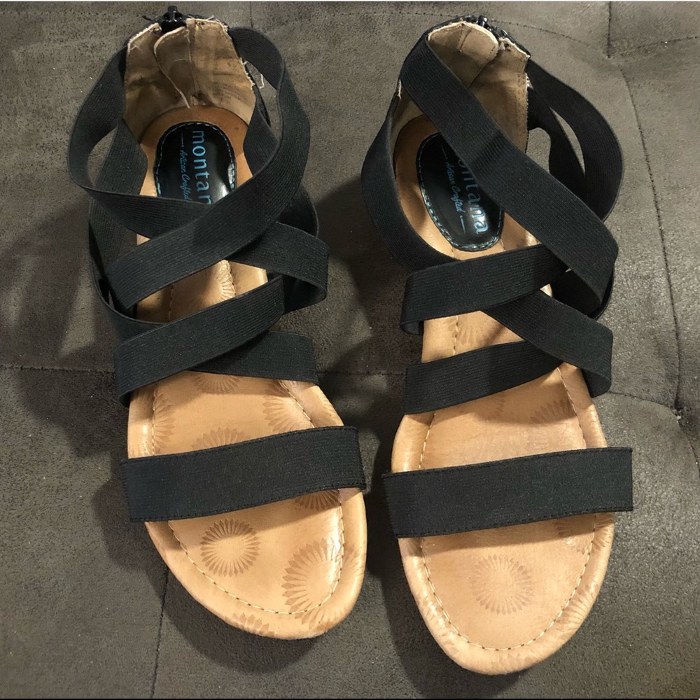 Black Strappy Sandals
